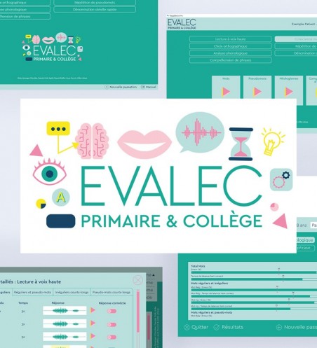 Evalec, logiciel d'évaluation du trouble de la lecture chez des enfants et adolescents. Orthophonie